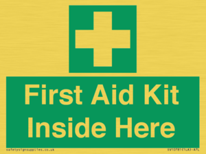 First Aid Kit Inside Here